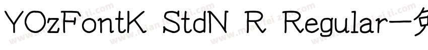 YOzFontK StdN R Regular字体转换